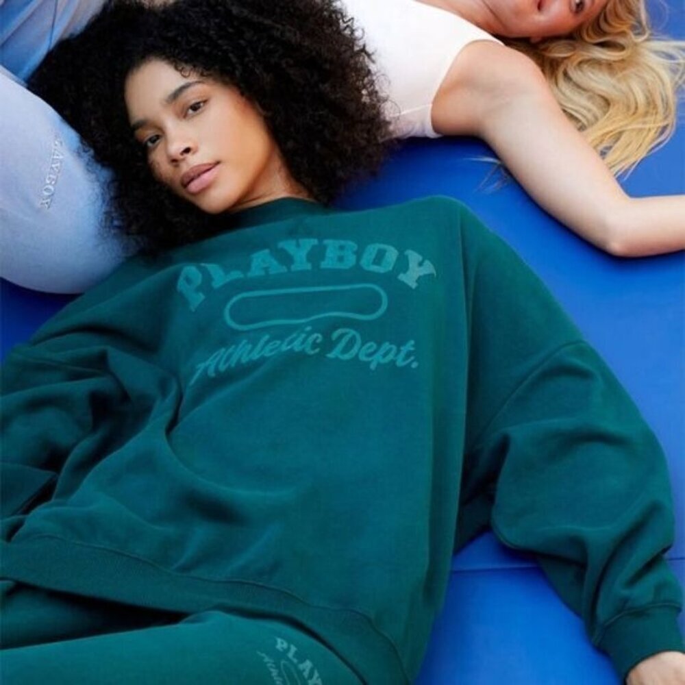 Playboy By PacSun Athletic Pullover Sweatshirt Size Medium